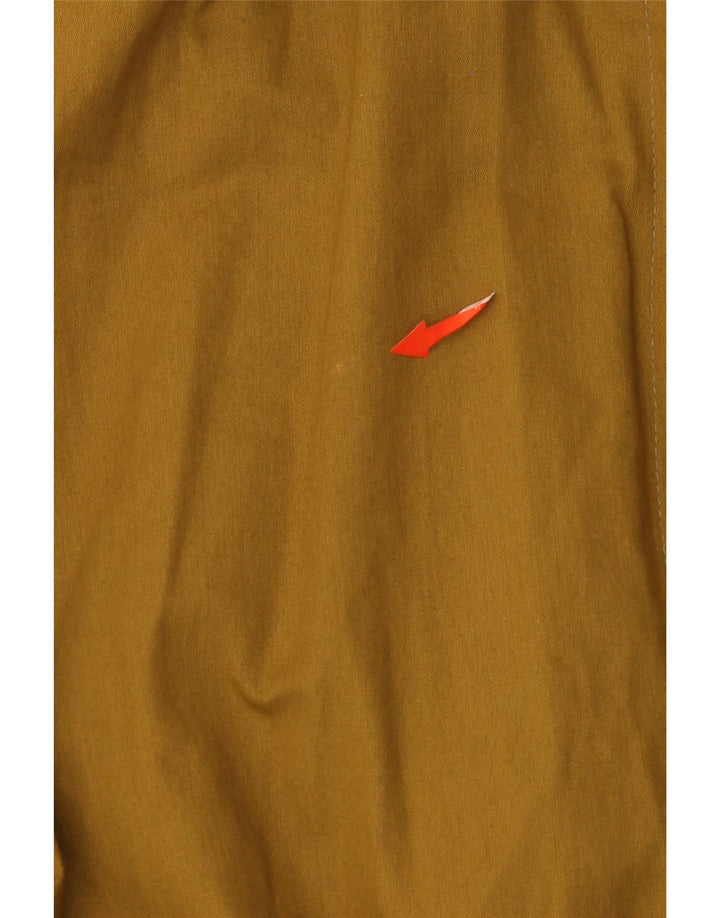 VINTAGE Manteau surdimensionné pour femme UK 10 Petit acétate kaki