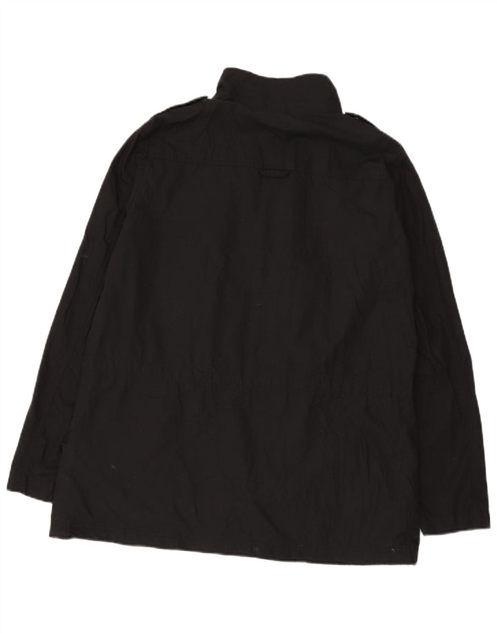Zara Veste militaire pour femme UK 16 Large Noir