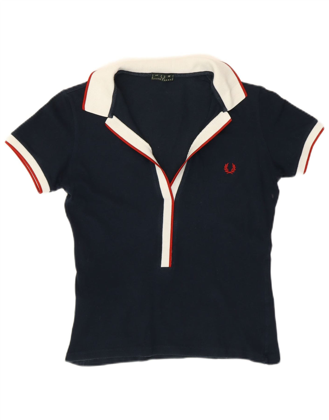 FRED PERRY Polo Femme UK 12 Bleu Marine Moyen