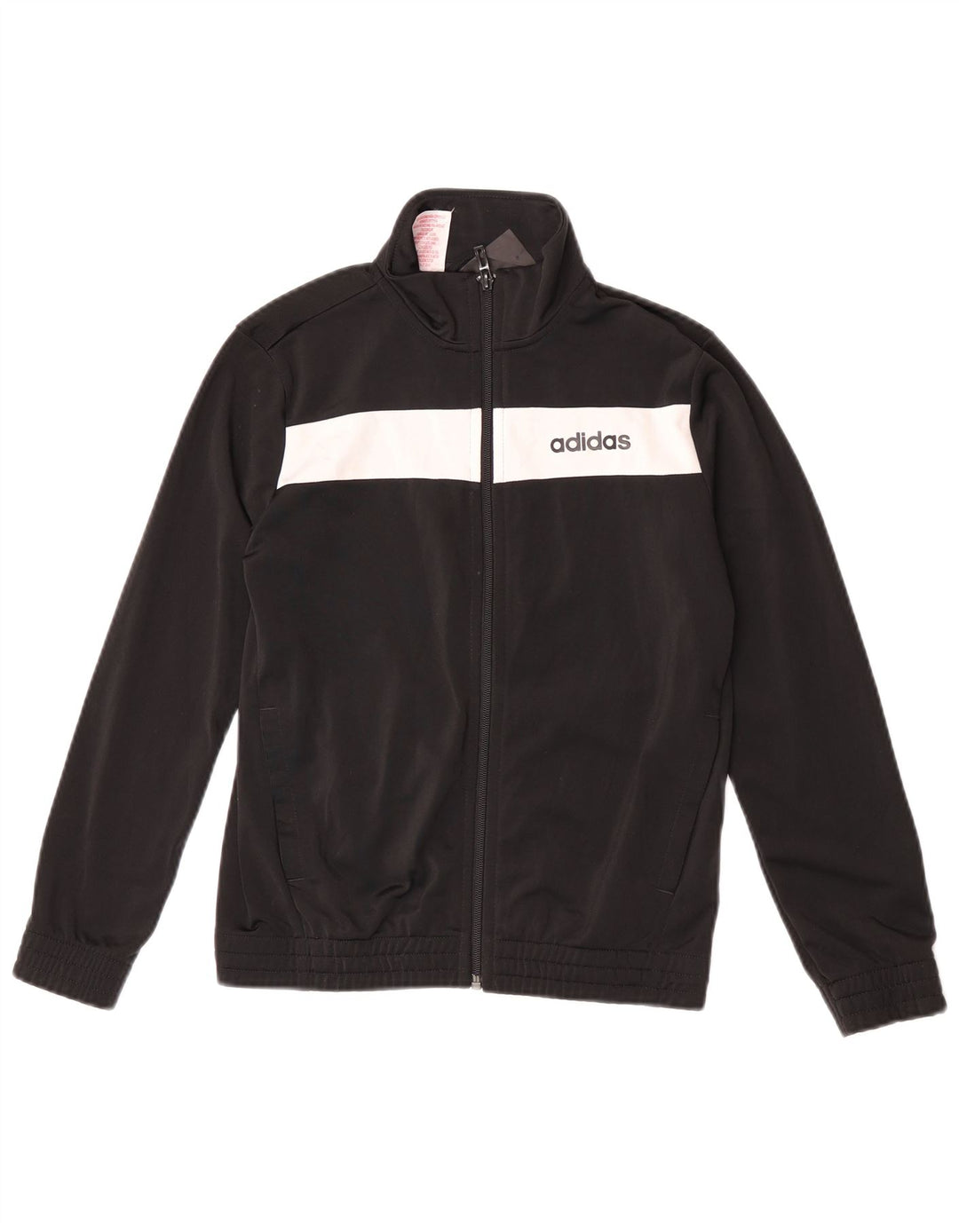ADIDAS Veste de survêtement pour garçon 10-11 ans Noir Colourblock Polyester