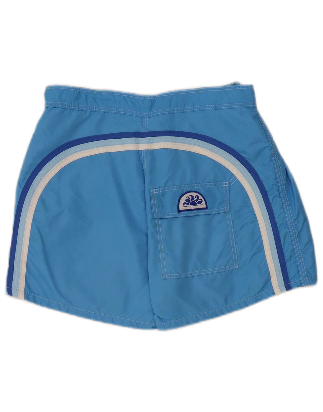 Sundek Short de Bain Homme Nylon Rayé Bleu Moyen
