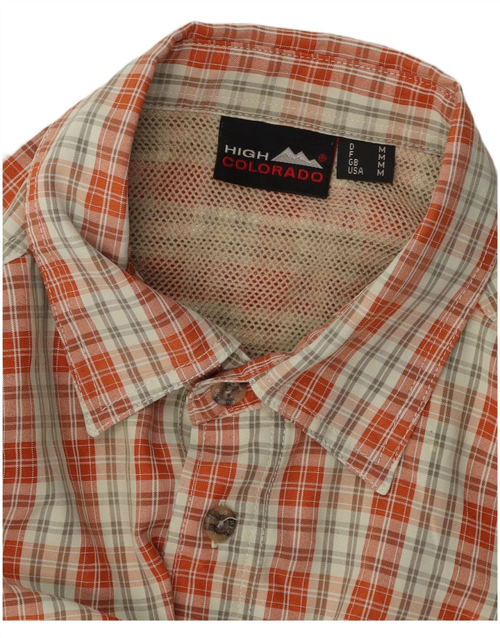 High Colorado Chemise à manches courtes pour homme à carreaux orange moyen