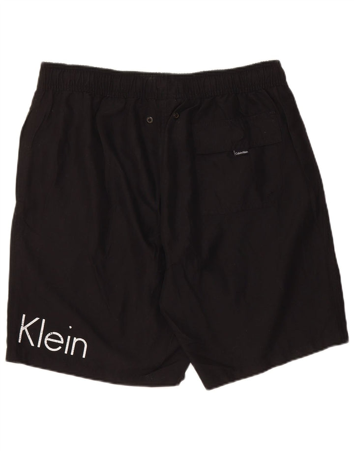 CALVIN KLEIN Short de Bain Graphique Homme Grand Noir Polyester