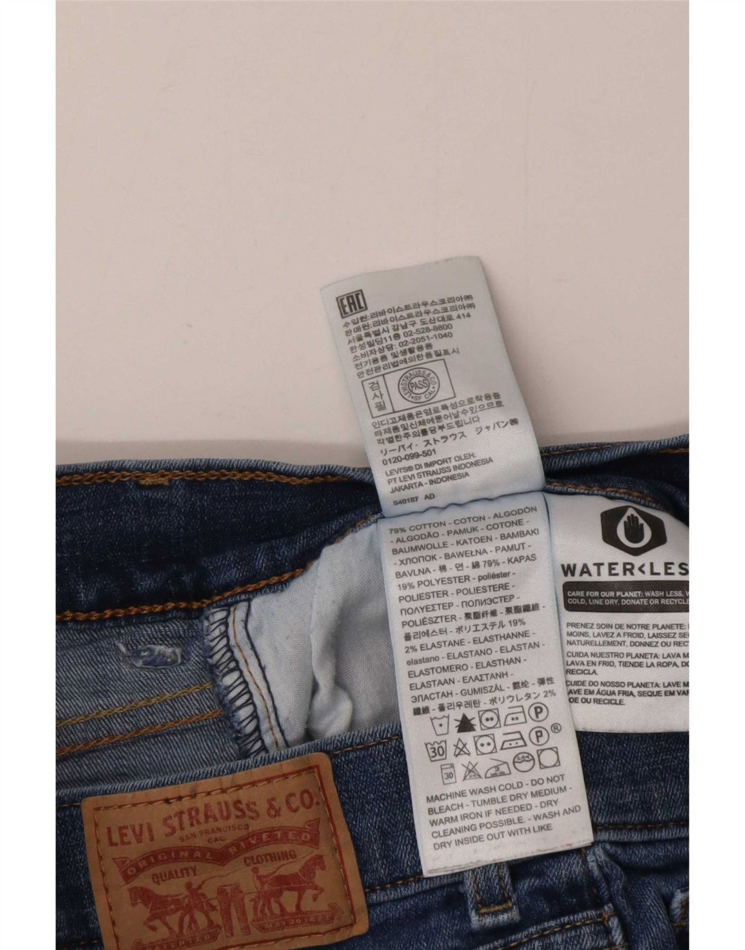 Levi's Jean bootcut classique pour femme US 10 Large W30 L30 Bleu Coton