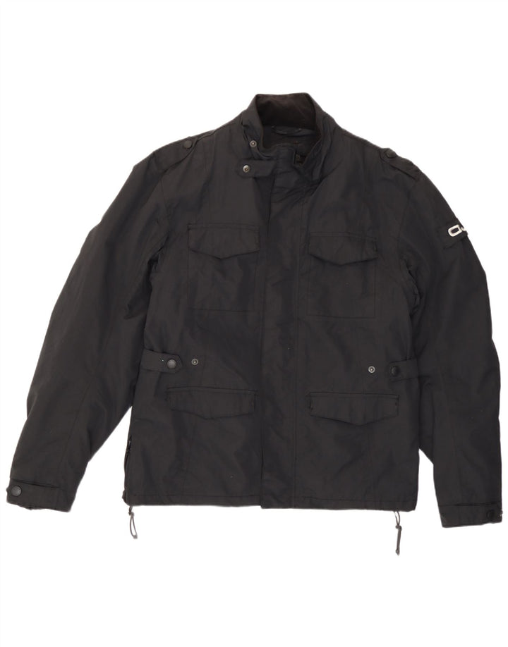 OJ Atmosfere Veste utilitaire pour homme UK 40 Large Noir Nylon