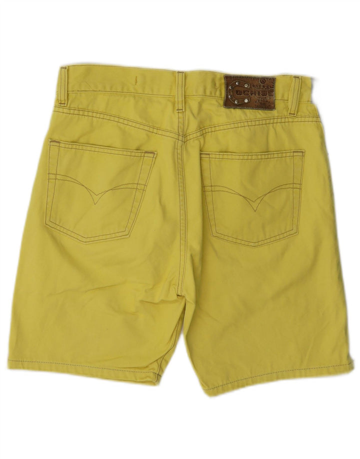 Short décontracté Diesel W29 en coton jaune moyen pour femme