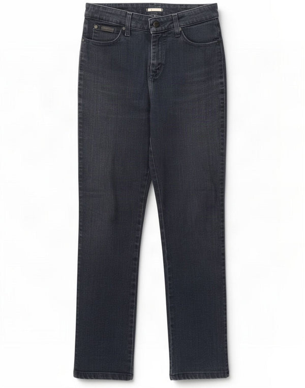 Wrangler Womens TIna Straight Jeans W28 L29 Navy Blue Cotton
