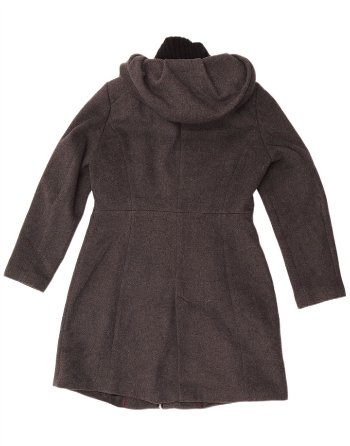 Zara Manteau à capuche pour femme UK 18 XL Gris
