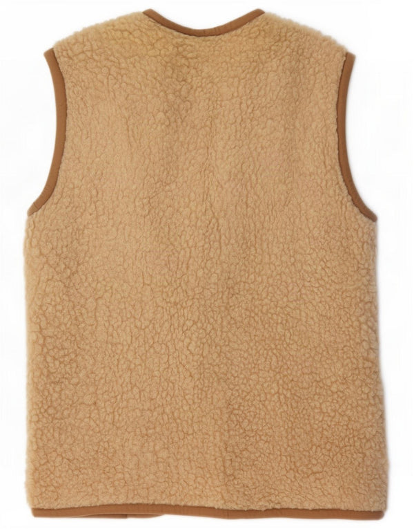 Alwero Gilet utilitaire pour femme UK 18 XL Beige Colourblock Laine