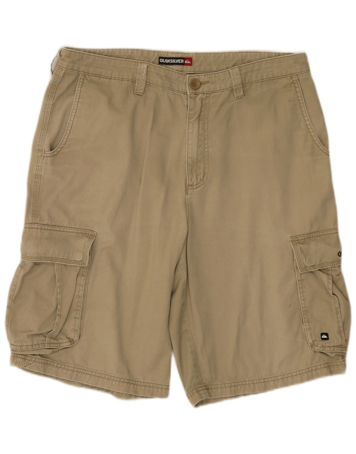 Quiksilver Short Cargo Homme W34 Large Kaki Coton