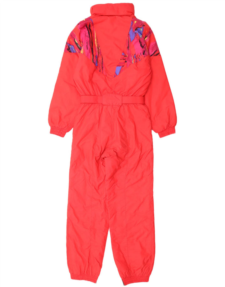Fila Combinaison de ski à capuche pour femme IT 44 Rouge moyen géométrique
