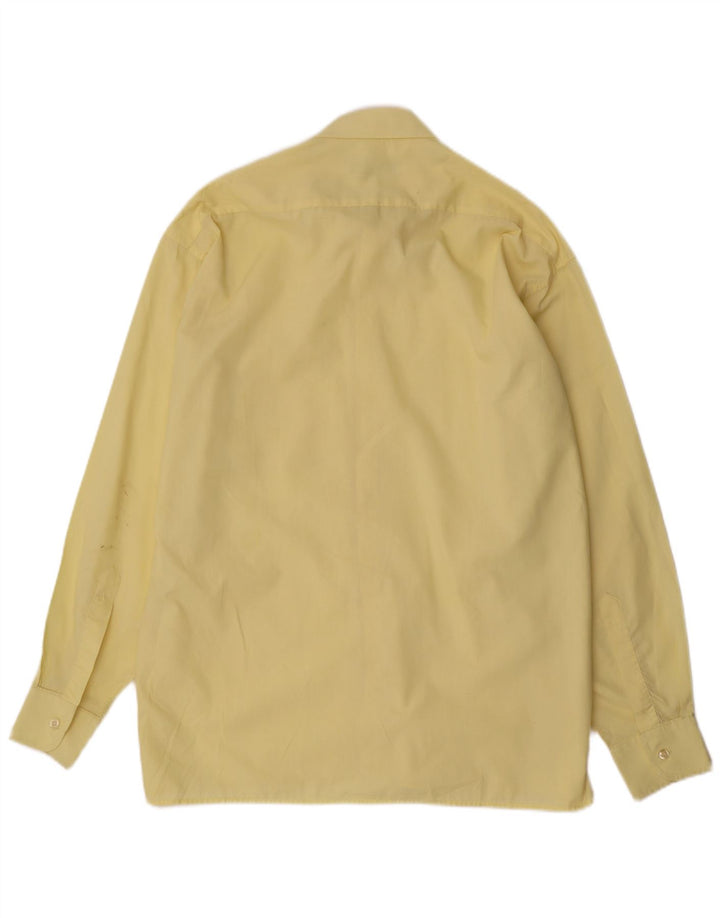 Pierre Cardin Chemise Homme Taille 42 16 1/2 Grand Polyester Jaune