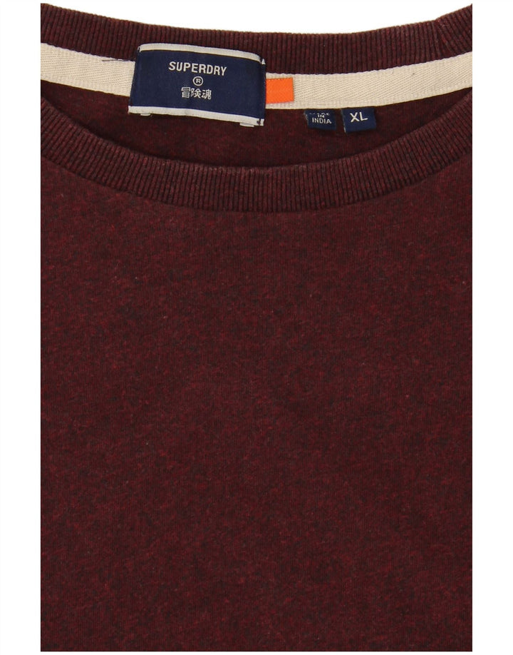 SUPERDRY Haut Manches Longues Homme Bordeaux XL