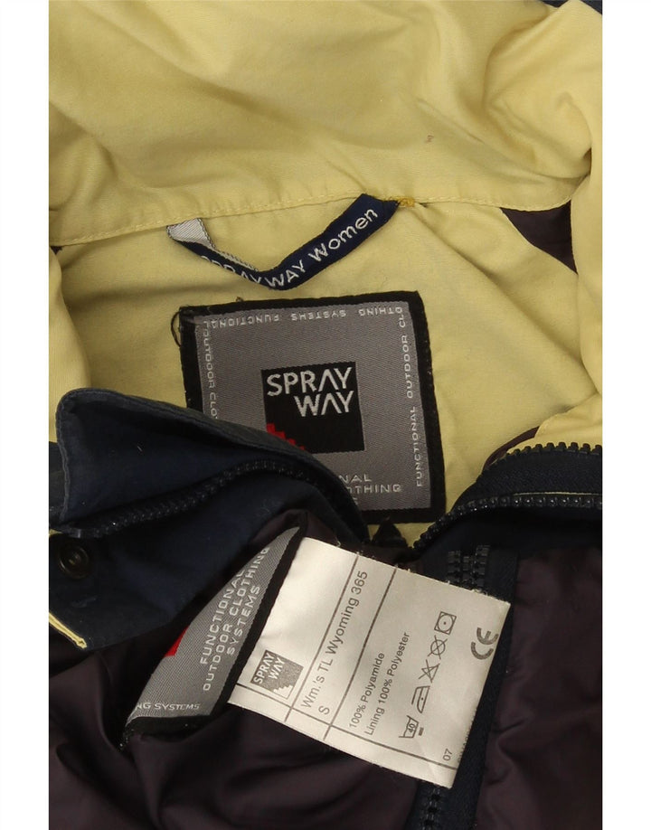 Sprayway Veste de pluie surdimensionnée à capuche pour femme UK 10 Small Jaune Polyamide