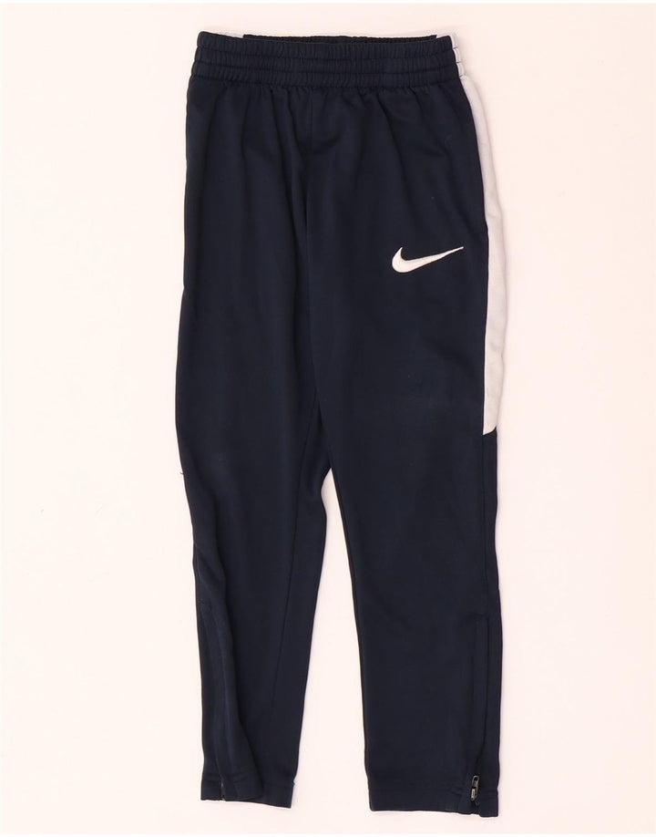 Nike Pantalon de survêtement pour garçon 6-7 ans Large Bleu marine Colourblock