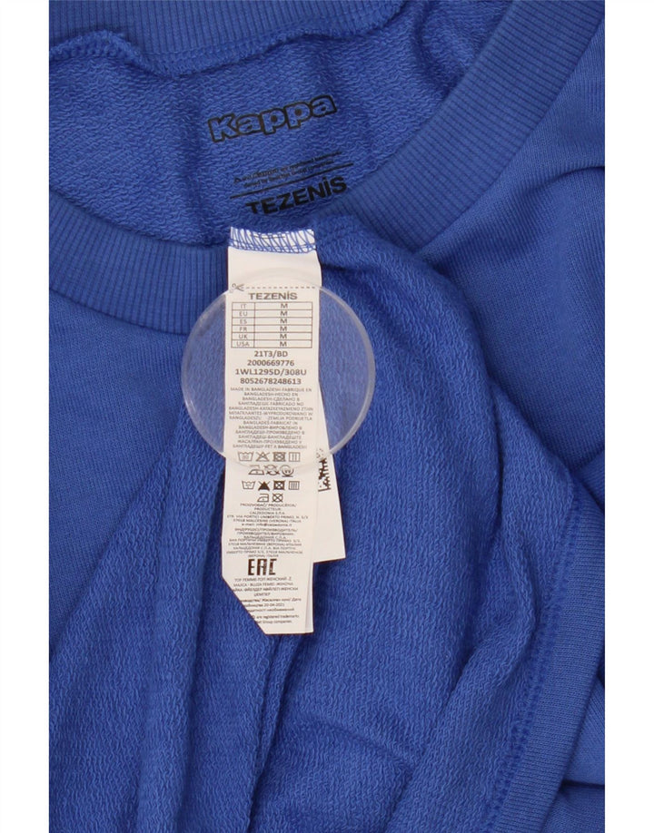 Kappa Tezenis Graphic Sweat-shirt surdimensionné pour femme Bleu moyen UK 14