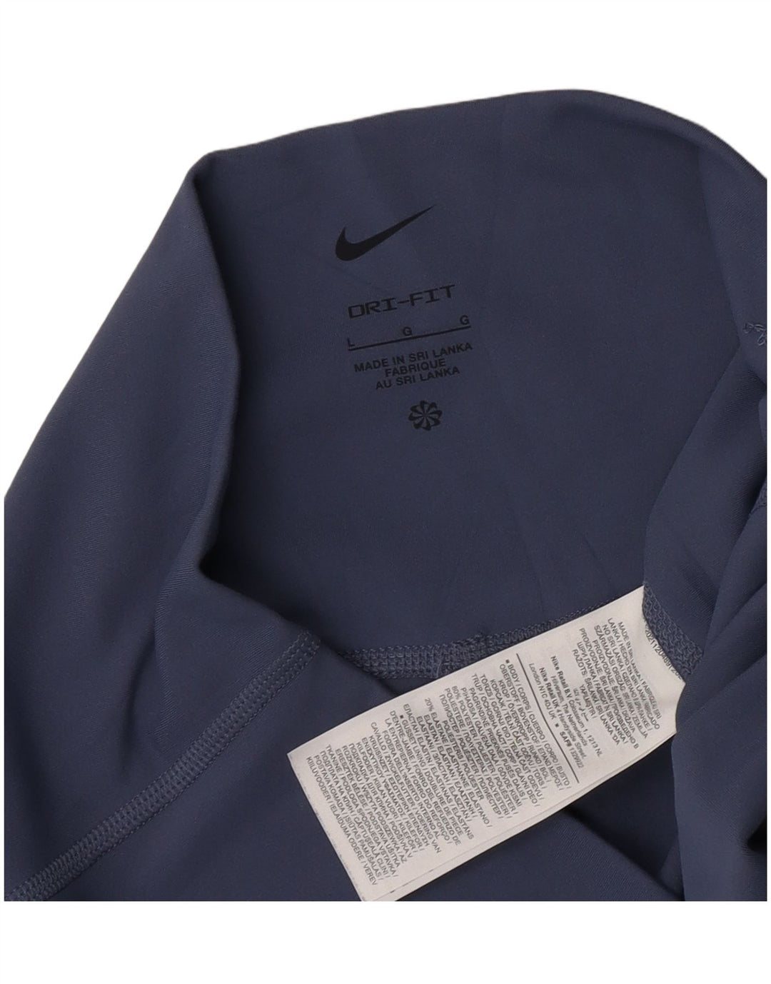 Nike Legging Dri Fit pour femme UK 14 Large Bleu marine Polyester