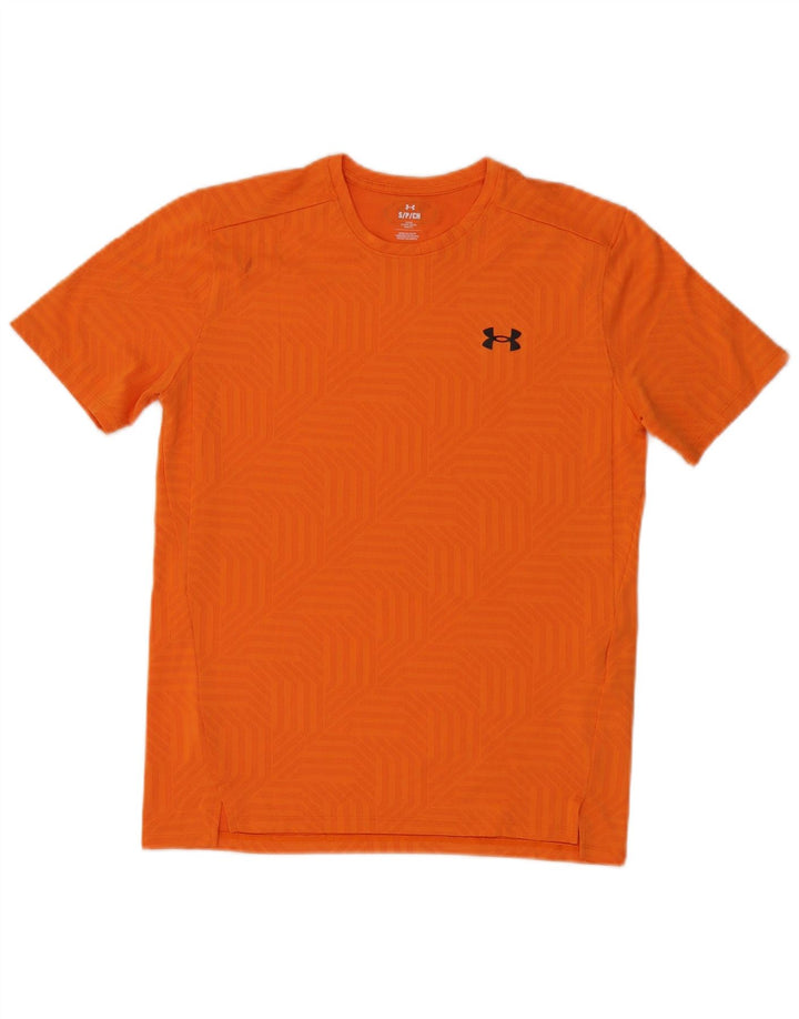 Under Armour T-Shirt Homme Petit Orange Géométrique Polyester