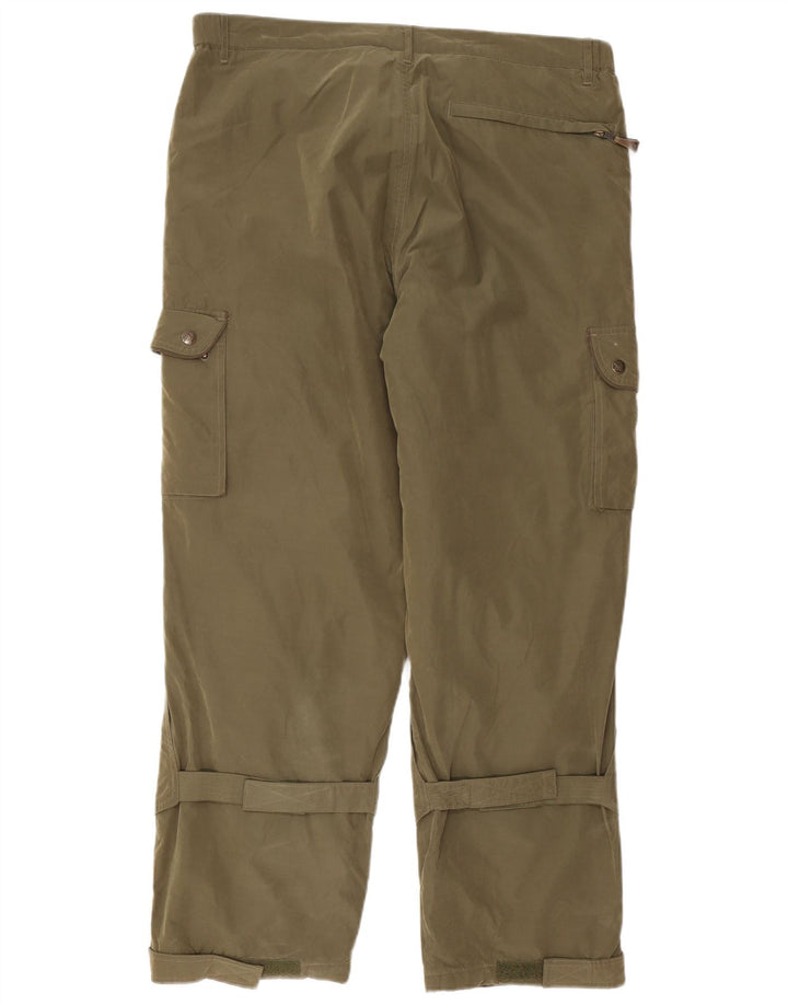 TCM Pantalon coupe-vent droit cargo pour homme Large W36 L30 Kaki Polyester