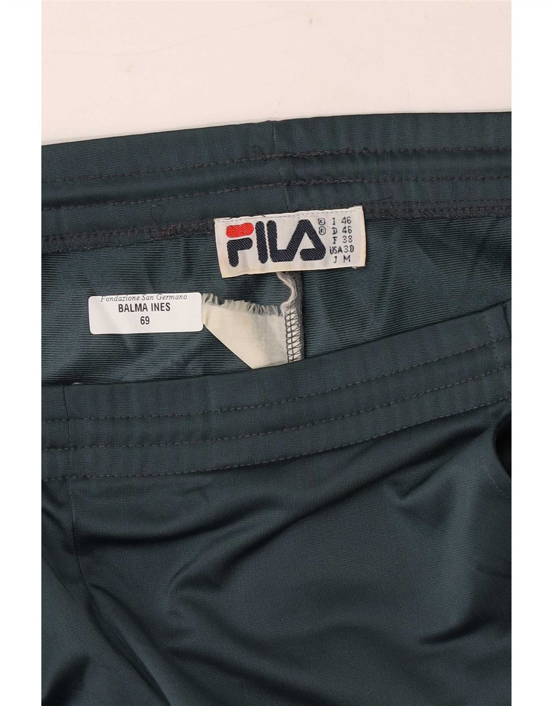 Fila Pantalon de survêtement pour homme IT 46 Small Vert