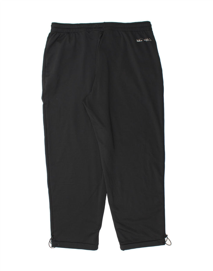 ADIDAS Womens Tracksuit Trousers UK 24/26 2XL  Black Polyester Vintage Adidas and Second-Hand Adidas from Messina Hembry 