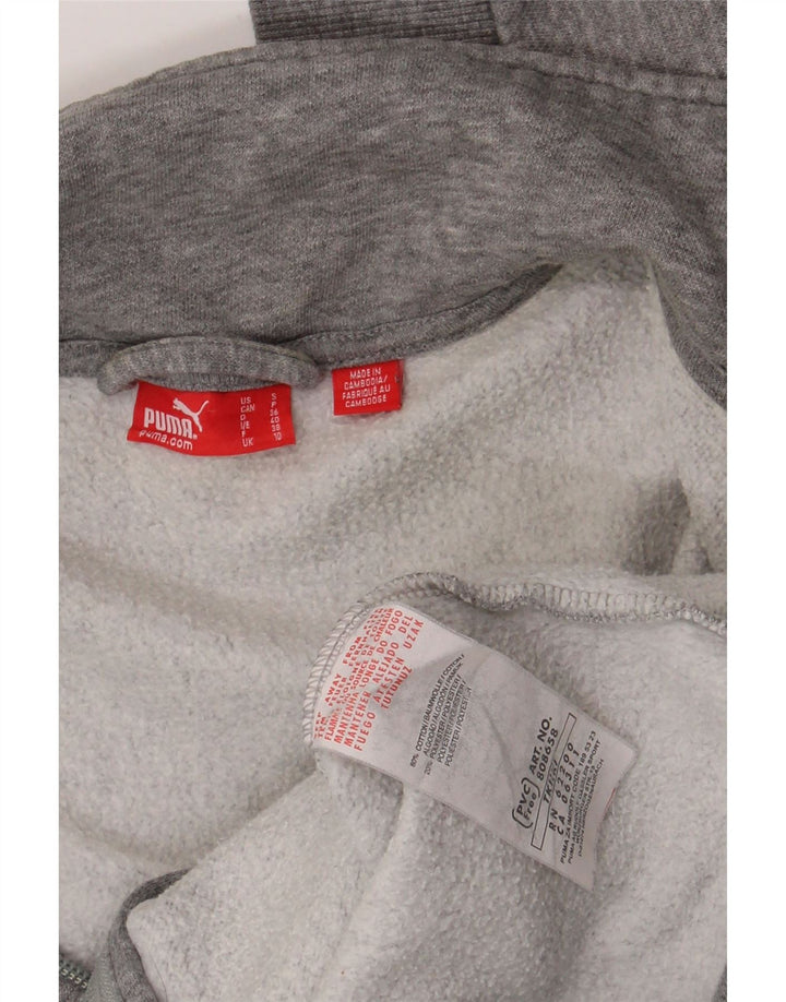 Puma Veste de survêtement pour femme UK 10 Small Gris Coton