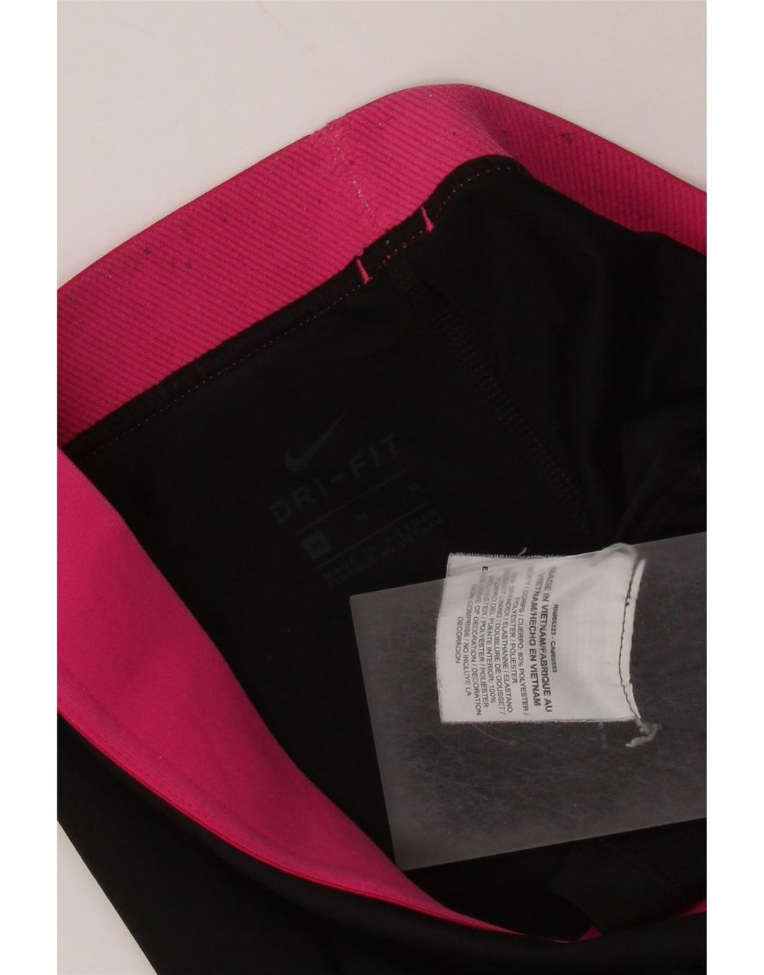 NIKE Short de sport Dri Fit Graphic pour femme UK 12 Noir moyen Colourblock