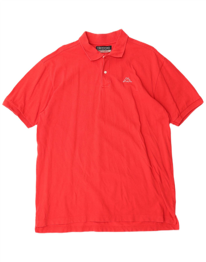 KAPPA Mens Polo Shirt 2XL Red Cotton
