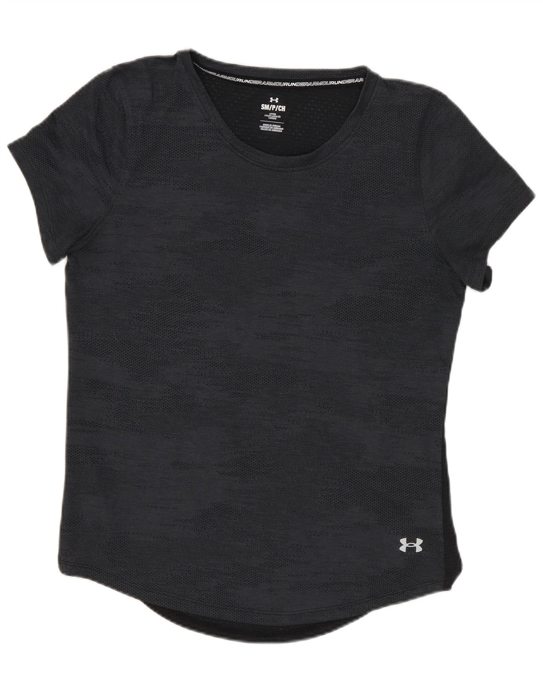 UNDER ARMOUR T-Shirt Femme UK 10 Petit Gris