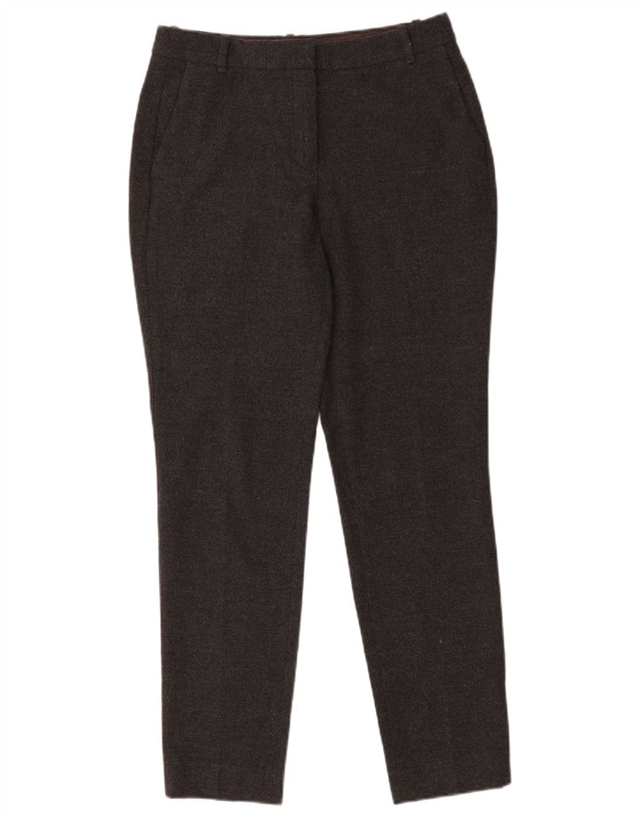 Massimo Dutti Pantalon Chino Slim Femme EU 38 Small W30 L29 Gris Polyester