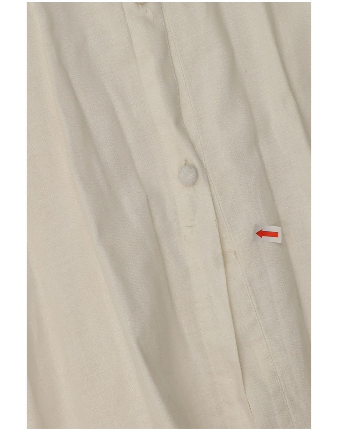 VINTAGE Femme 3/4 Manches Chemise Blouse UK 14 Moyen Blanc Floral