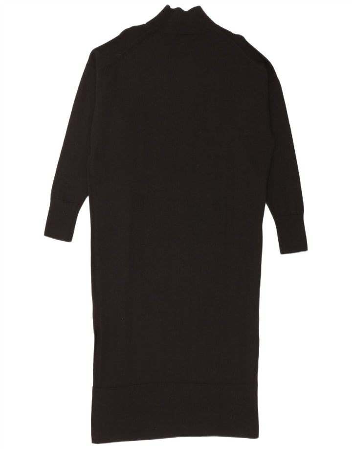 Cos Robe pull maxi surdimensionnée pour femme UK 10 Petite laine noire