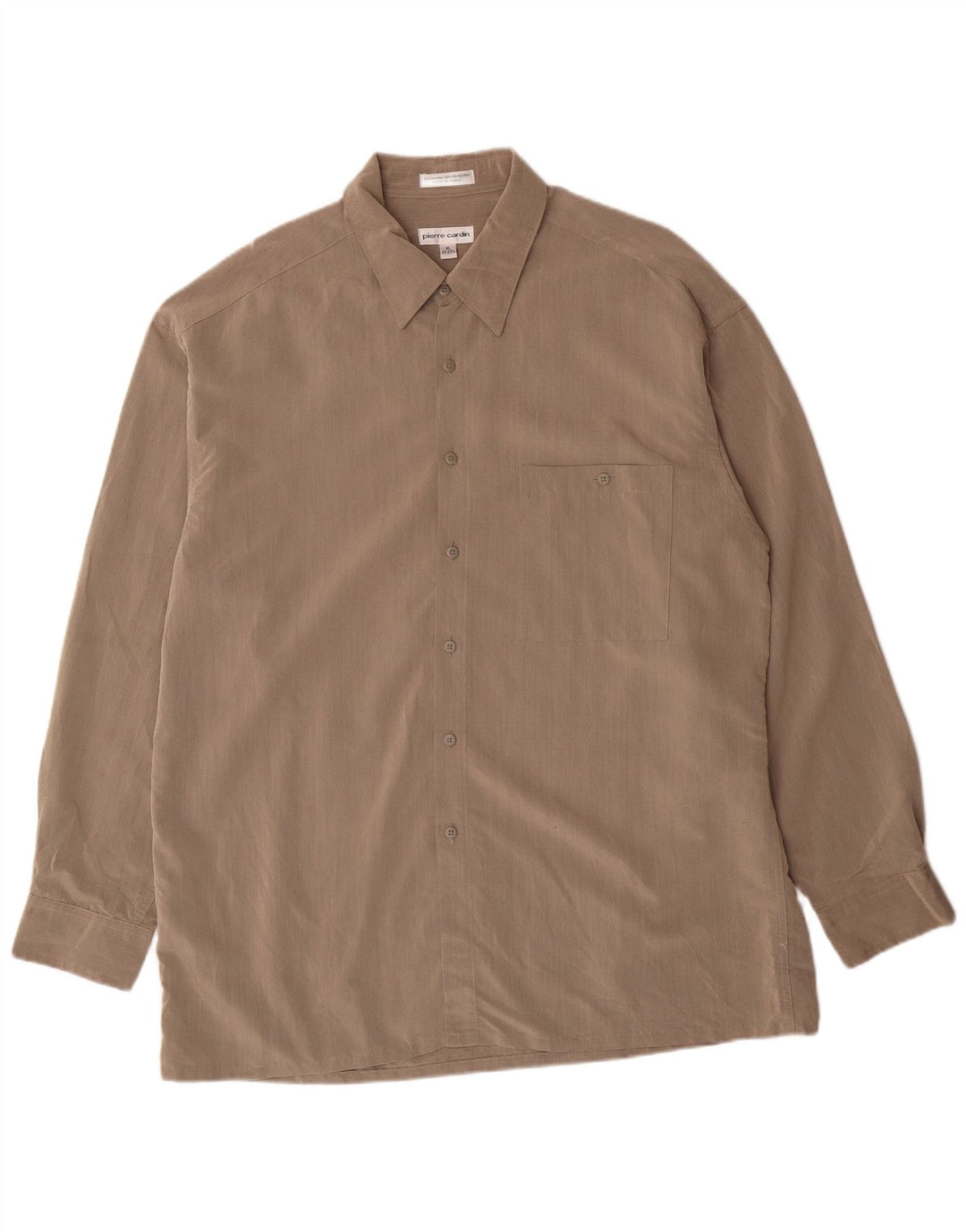 Pierre Cardin Chemise Homme Taille 17 17 1/2 XL Rayonne tachetée grise