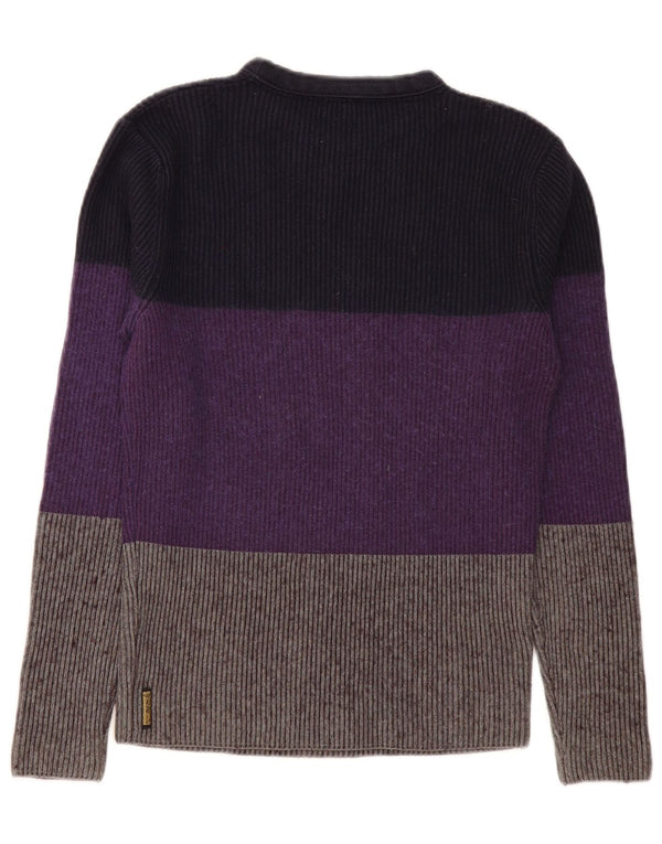 Armani Jeans Pull à col rond pour homme Small Multicolore Colourblock
