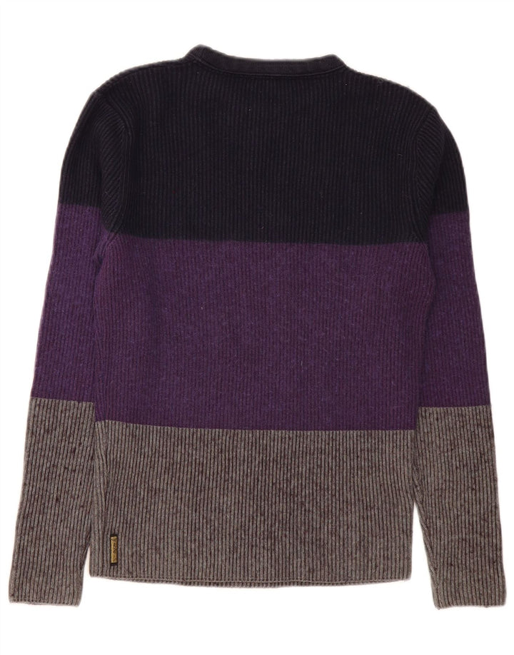 Armani Jeans Pull à col rond pour homme Small Multicolore Colourblock
