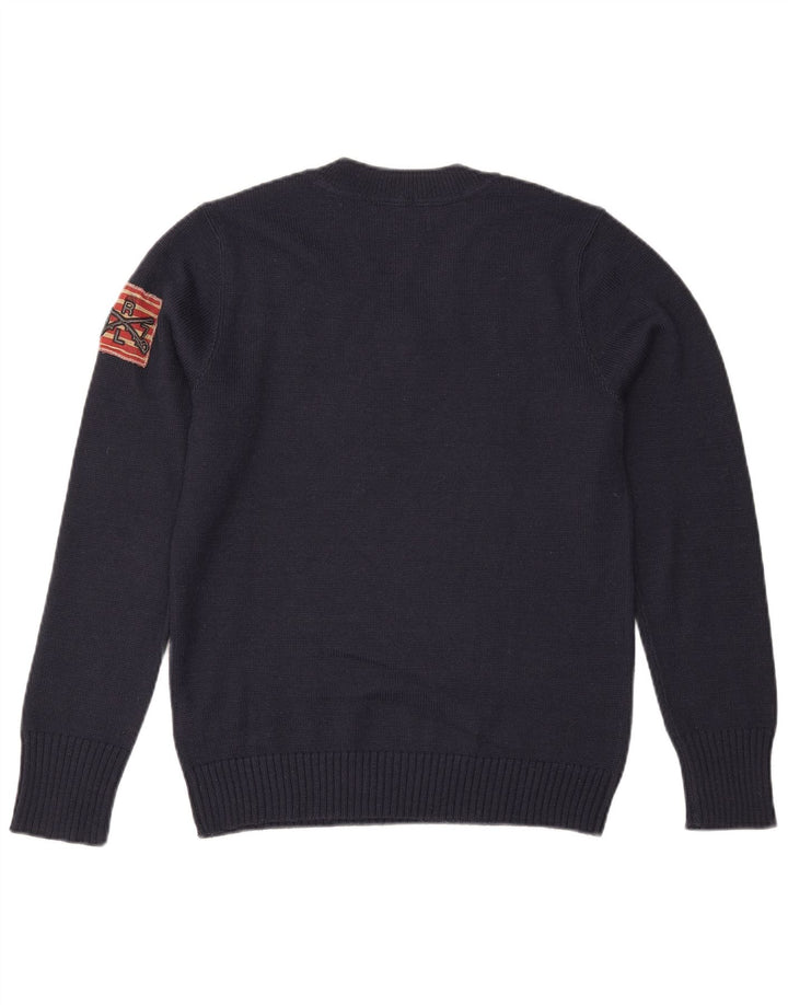 Ralph Lauren Pull col V pour homme en acrylique bleu marine moyen