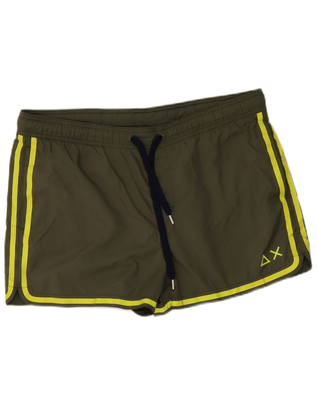 SUN68 Short de bain homme grand kaki polyester