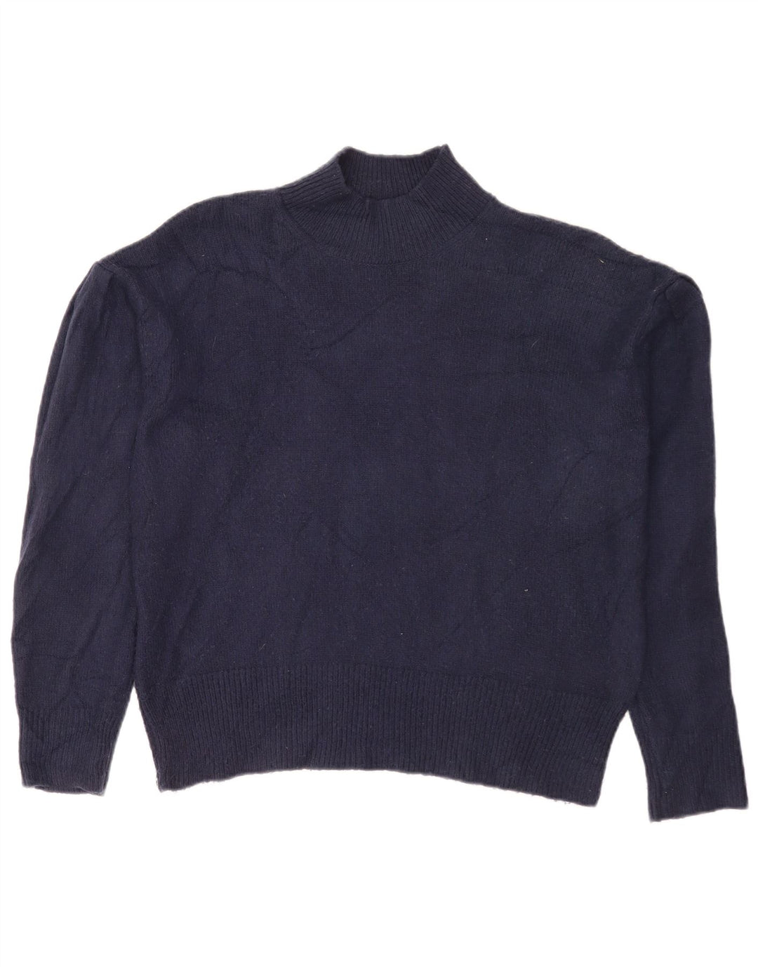 Marks & Spencer Pull à col roulé pour femme UK 14 Bleu marine moyen