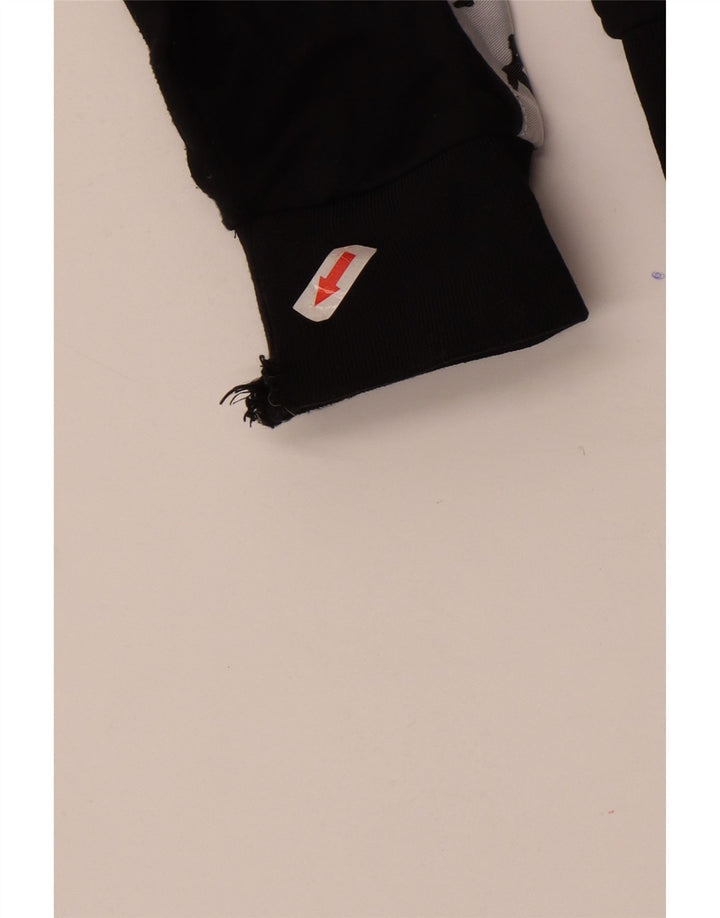 Kappa Veste de survêtement graphique pour homme Taille L en polyester color block noir