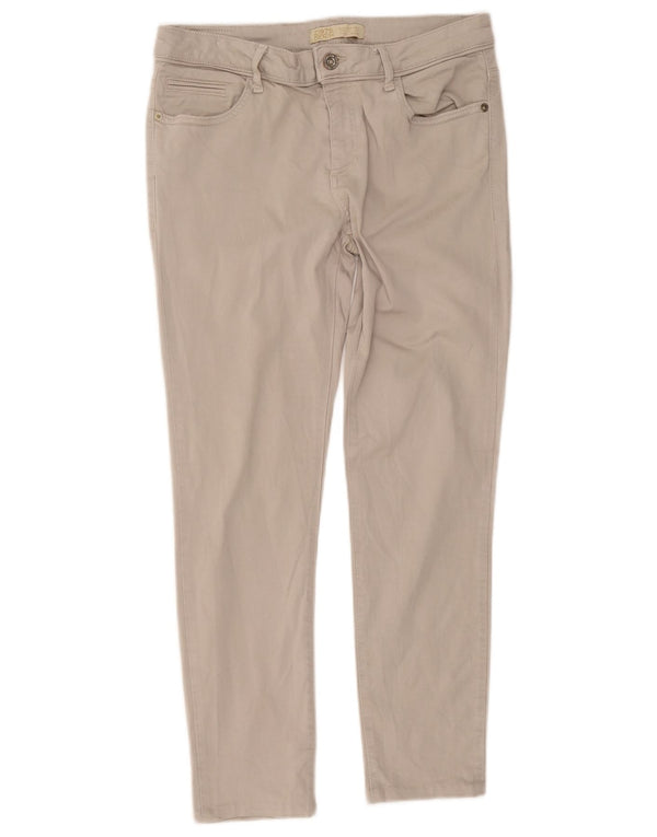 Zara Pantalon court slim pour femme EU 44 XL W34 L26 Beige