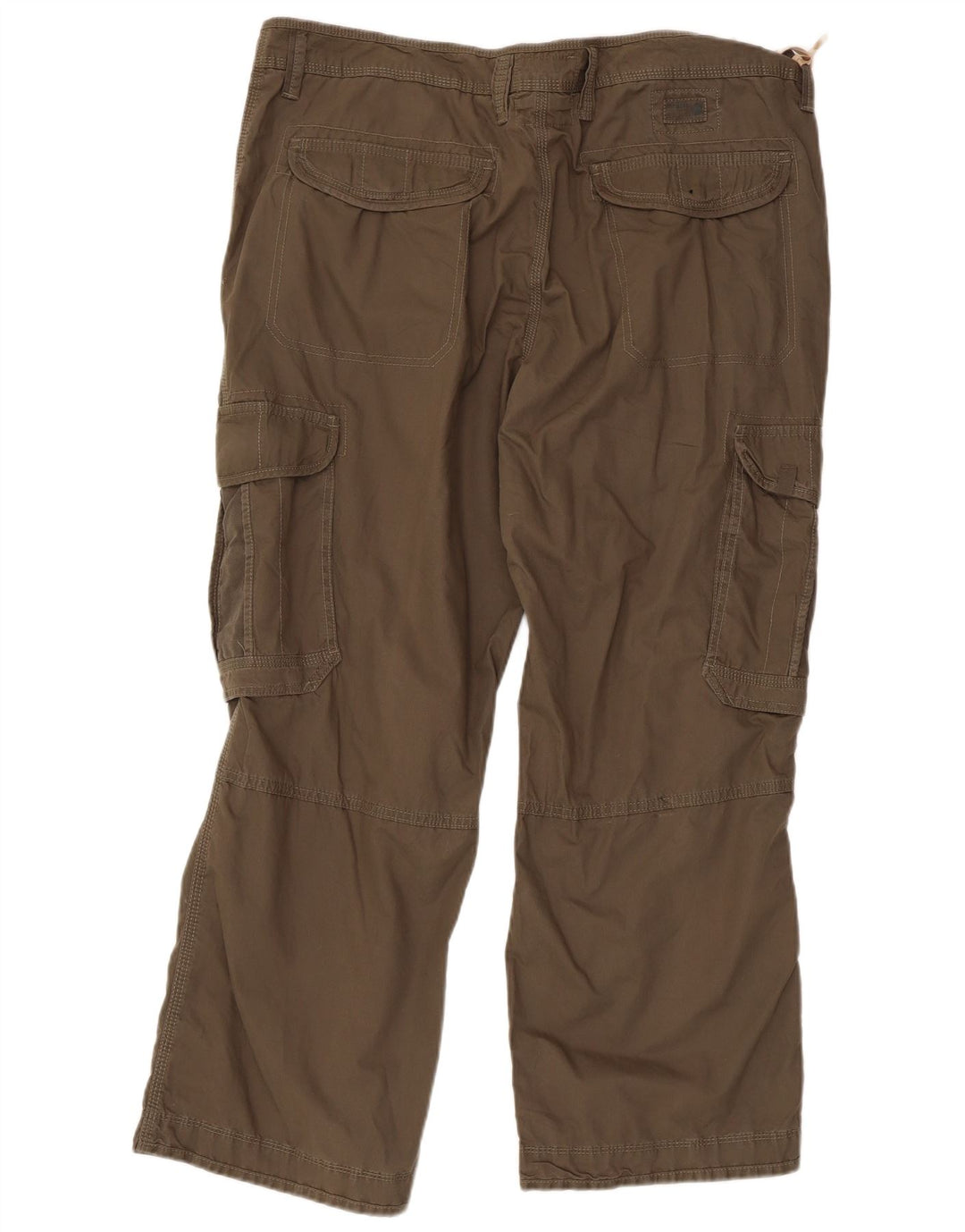 Marks & Spencer Pantalon cargo droit pour homme W40 L29 Marron Coton