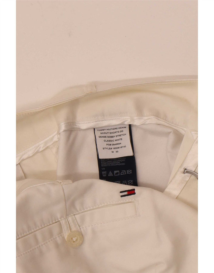 Tommy Hilfiger Short Chino Femme W30 Coton Blanc Moyen