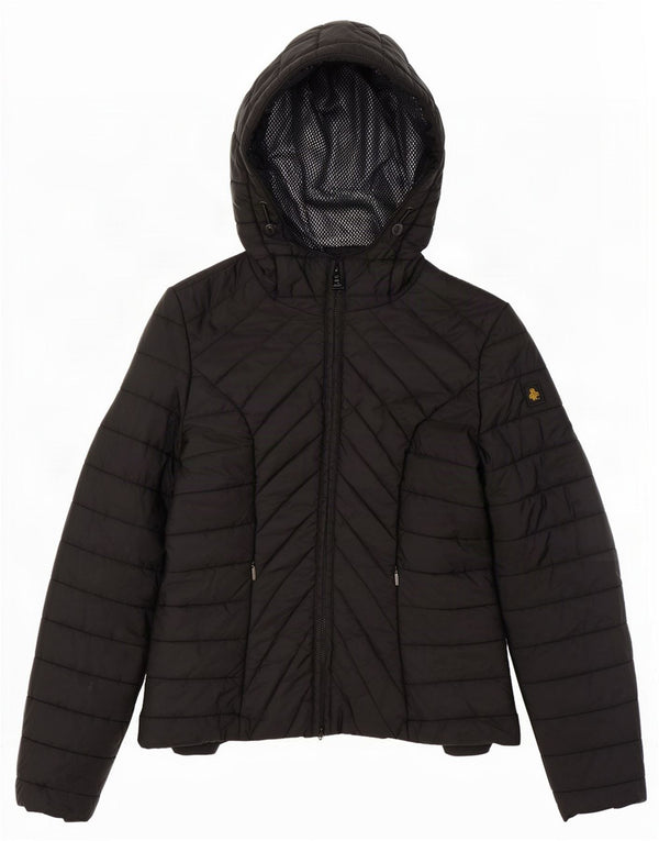 Refrigiwear Veste matelassée à capuche pour femme IT 48 Large Noir Polyamide