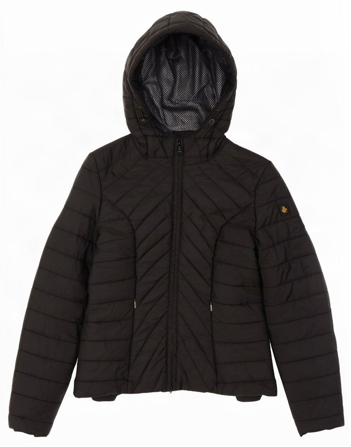 Refrigiwear Veste matelassée à capuche pour femme IT 48 Large Noir Polyamide