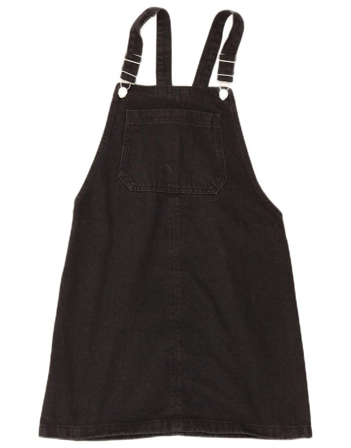 Topshop Robe salopette en jean pour femme UK 8 Small Noir Polyester
