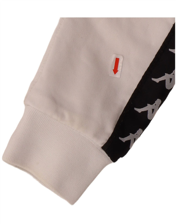 KAPPA Veste de Survêtement Graphique Fille 11-12 Ans Petit Blanc