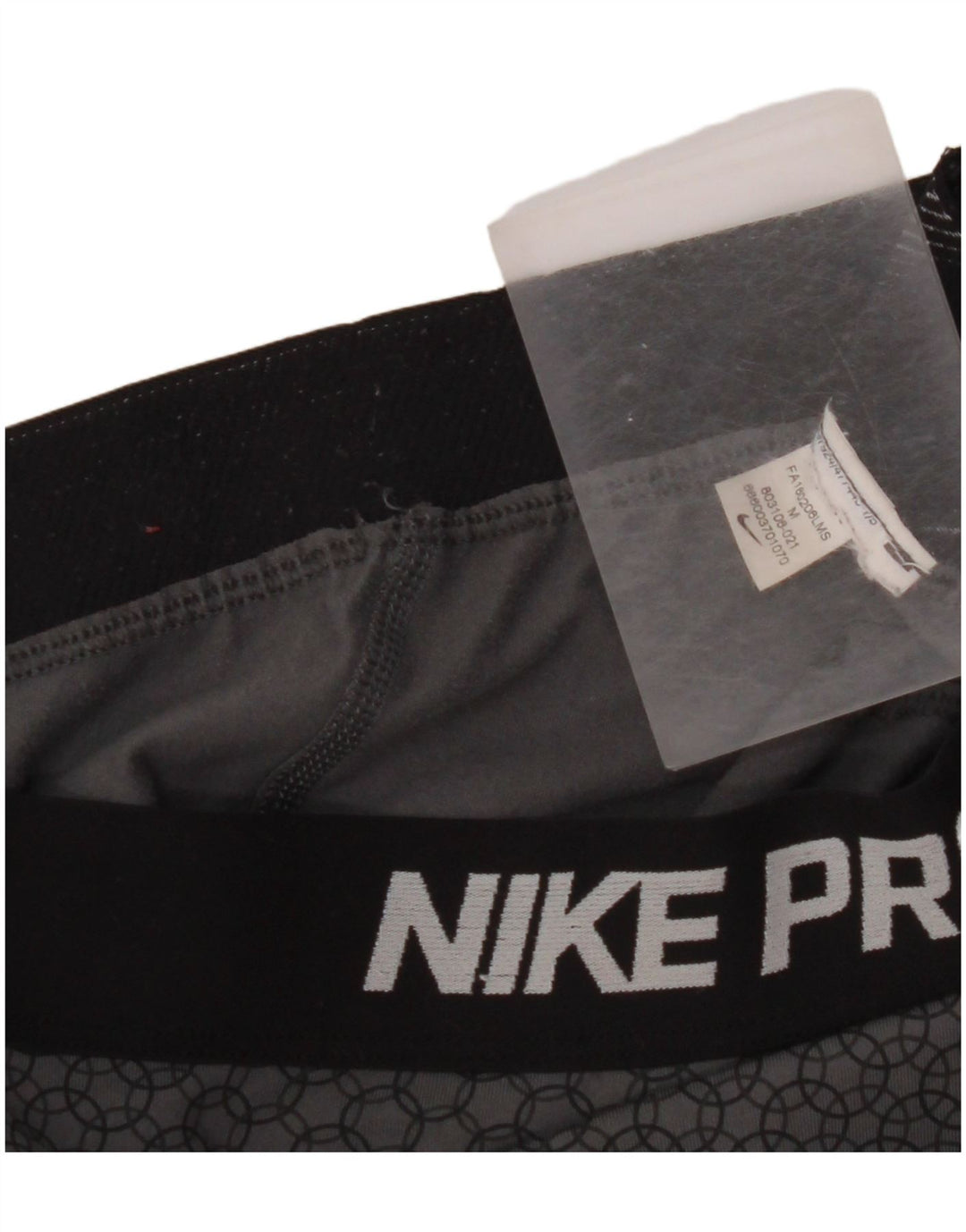 NIKE Leggings graphiques pour femmes UK 12 gris moyen géométrique