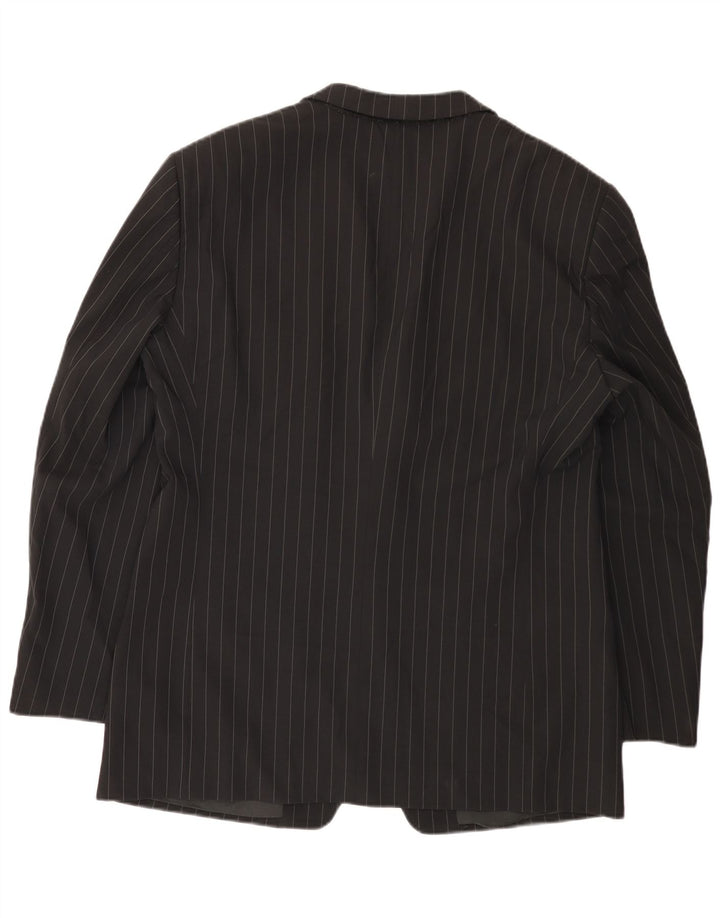 Armani Collezioni Veste blazer à 3 boutons pour homme IT 52 à fines rayures noires