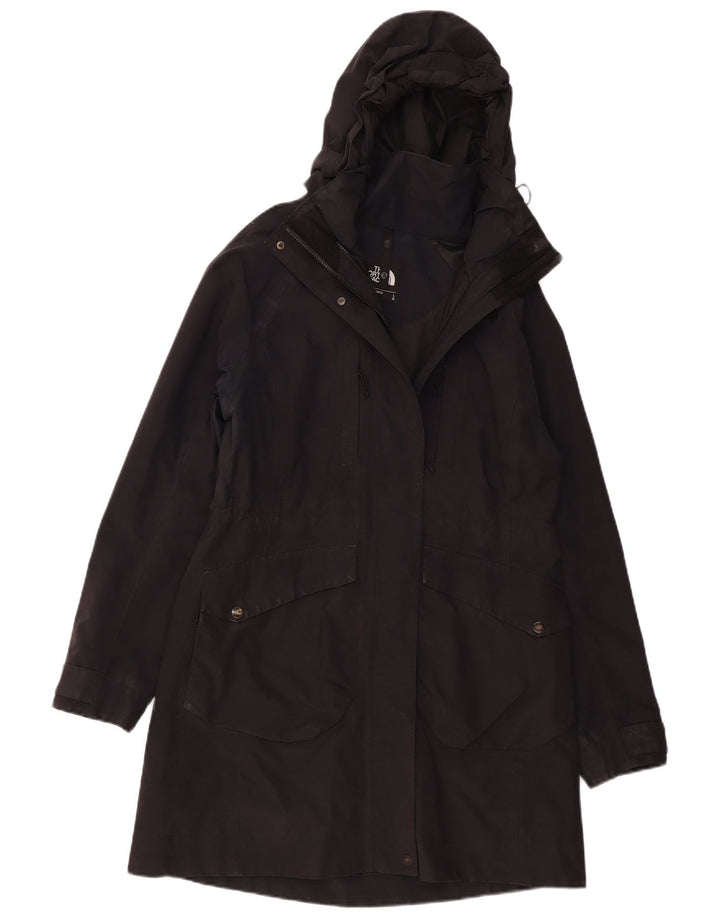 THE NORTH FACE Manteau coupe-vent à capuche pour femme UK 16 Large Noir Polyester
