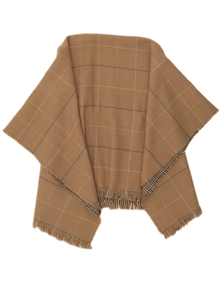 Only Manteau Cape Réversible Femme Taille Unique Beige Carreaux